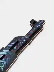 Бордовый деревянный автомат АК-47 КС ГО /  CS GO