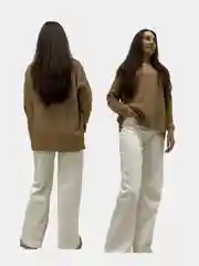 Шоколадный теплый свитшот женский, с капюшоном, oversize