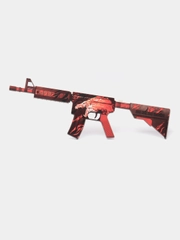 Деревянный автомат сувенир М4А4 Вой, Азимов кс го / cs go, сувенир игрушка