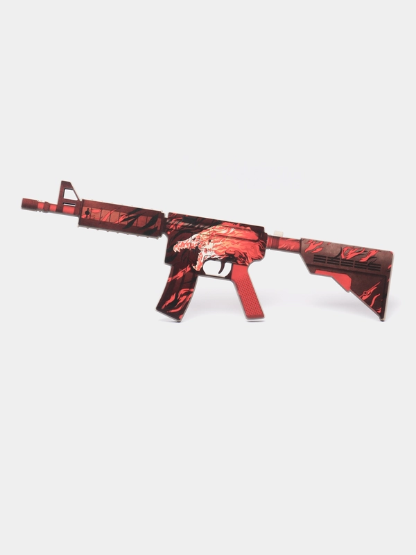 Деревянный автомат сувенир М4А4 Вой, Азимов кс го / cs go, сувенир игрушка
