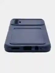 Синий чехол с отделением для пластиковой карточки Tecno Spark 8P