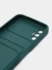 Зеленый чехол с отделением для пластиковой карточки Tecno Spark 8P