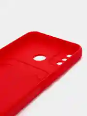 Красный чехол с отделением для пластиковой карточки TECNO SPARK 6 GO / SPARK GO 2021