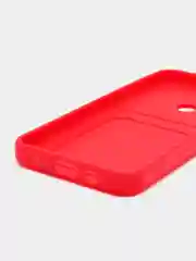 Алый чехол с отделением для пластиковой карточки TECNO SPARK 7