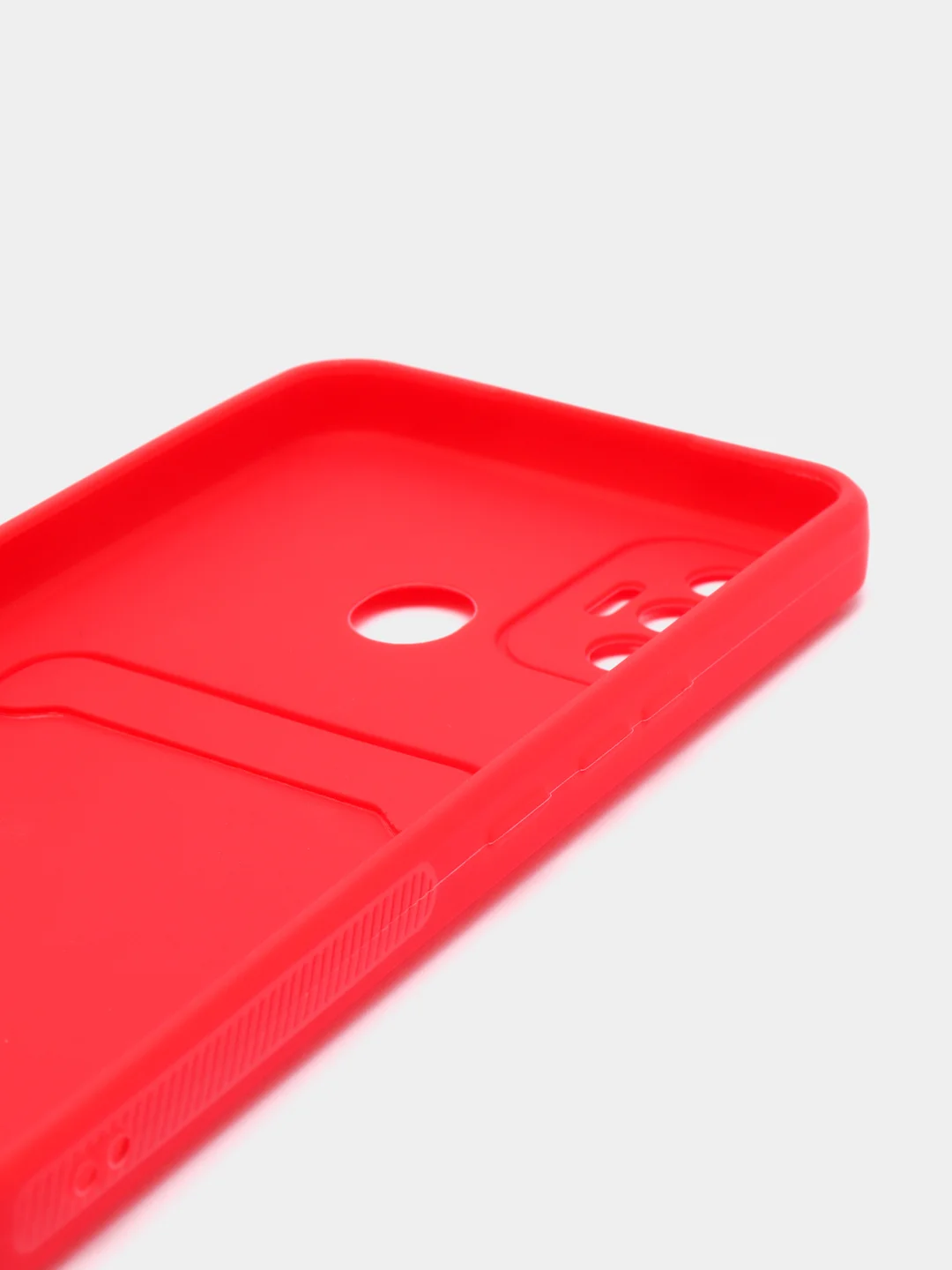 Алый чехол с отделением для пластиковой карточки TECNO SPARK 7