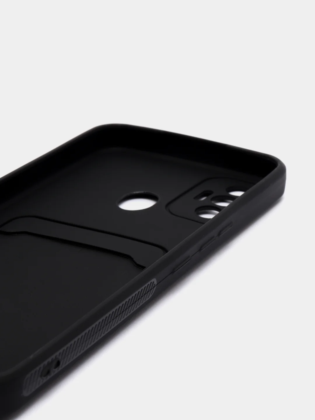 Угольный чехол с отделением для пластиковой карточки TECNO SPARK 7