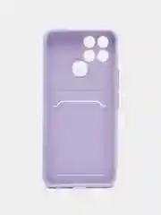 Лавандовый чехол с отделением для пластиковой карточки Infinix Smart 6