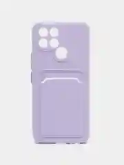 Лавандовый чехол с отделением для пластиковой карточки Infinix Smart 6
