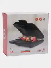 Черный гриль-пресс электрический BQ ST1003, антипригарный, 800 Вт