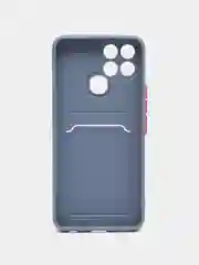 Серый чехол с отделением для пластиковой карточки Infinix Smart 6