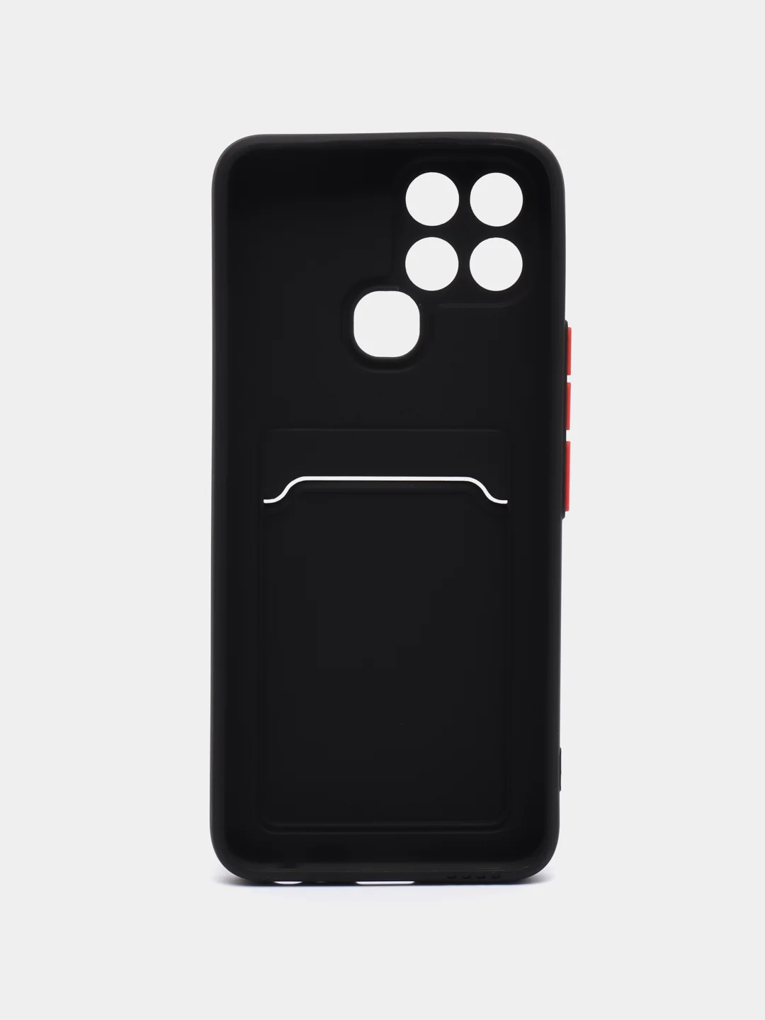 Черный чехол с отделением для пластиковой карточки Infinix Smart 6