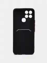 Черный чехол с отделением для пластиковой карточки Infinix Smart 6