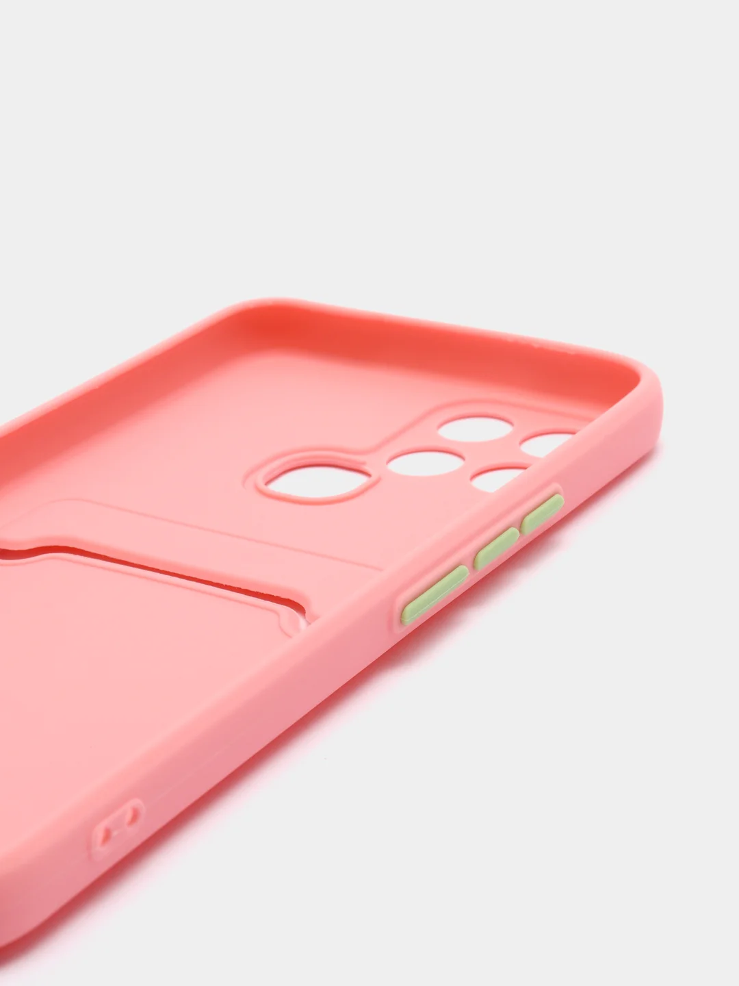 Розовый чехол с отделением для пластиковой карточки Infinix Smart 6