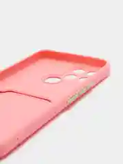 Розовый чехол с отделением для пластиковой карточки Infinix Smart 6