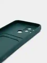 Зеленый чехол с отделением для пластиковой карточки Infinix Smart 6