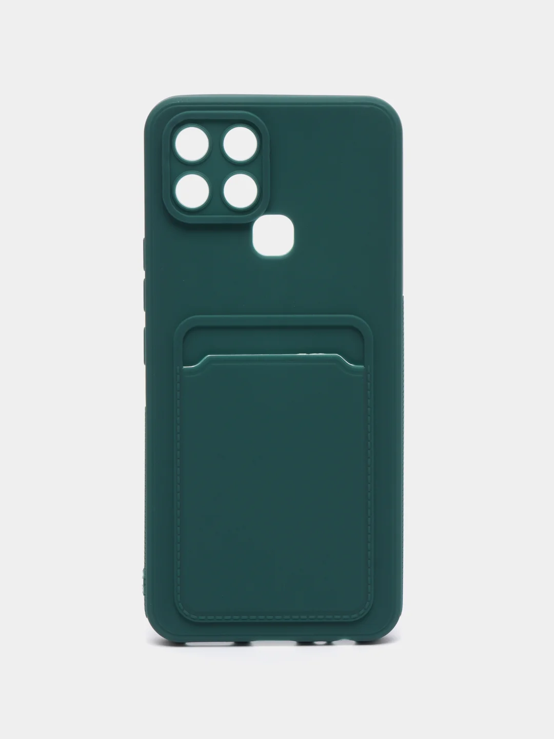 Зеленый чехол с отделением для пластиковой карточки Infinix Smart 6