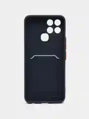 Синий чехол с отделением для пластиковой карточки Infinix Smart 6