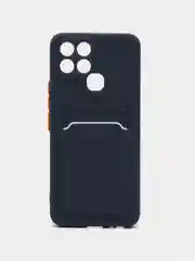 Синий чехол с отделением для пластиковой карточки Infinix Smart 6