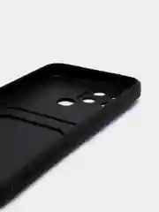 Угольный чехол с отделением для пластиковой карточки Infinix Smart 6