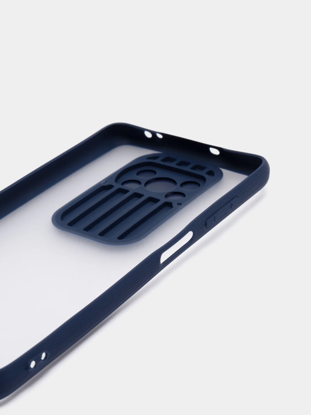 Темно-синий чехол для Xiaomi POCO X3 / POCO X3 PRO с задвижным окном для защиты камеры