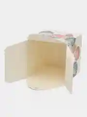 Бирюзовый новогодняя кубическая коробка