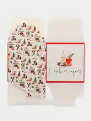 Молочный новогодняя кубическая коробка