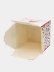 Молочный новогодняя кубическая коробка