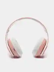 Розовый наушники полноразмерные беспроводные, большие,  Bluetooth, с микрофоном