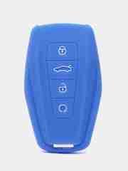 Синий чехол для смарт-ключей GEELY Coolray / Geometry C / Geometry A/ Monjaro/ Emgrand/ OKAVANGO