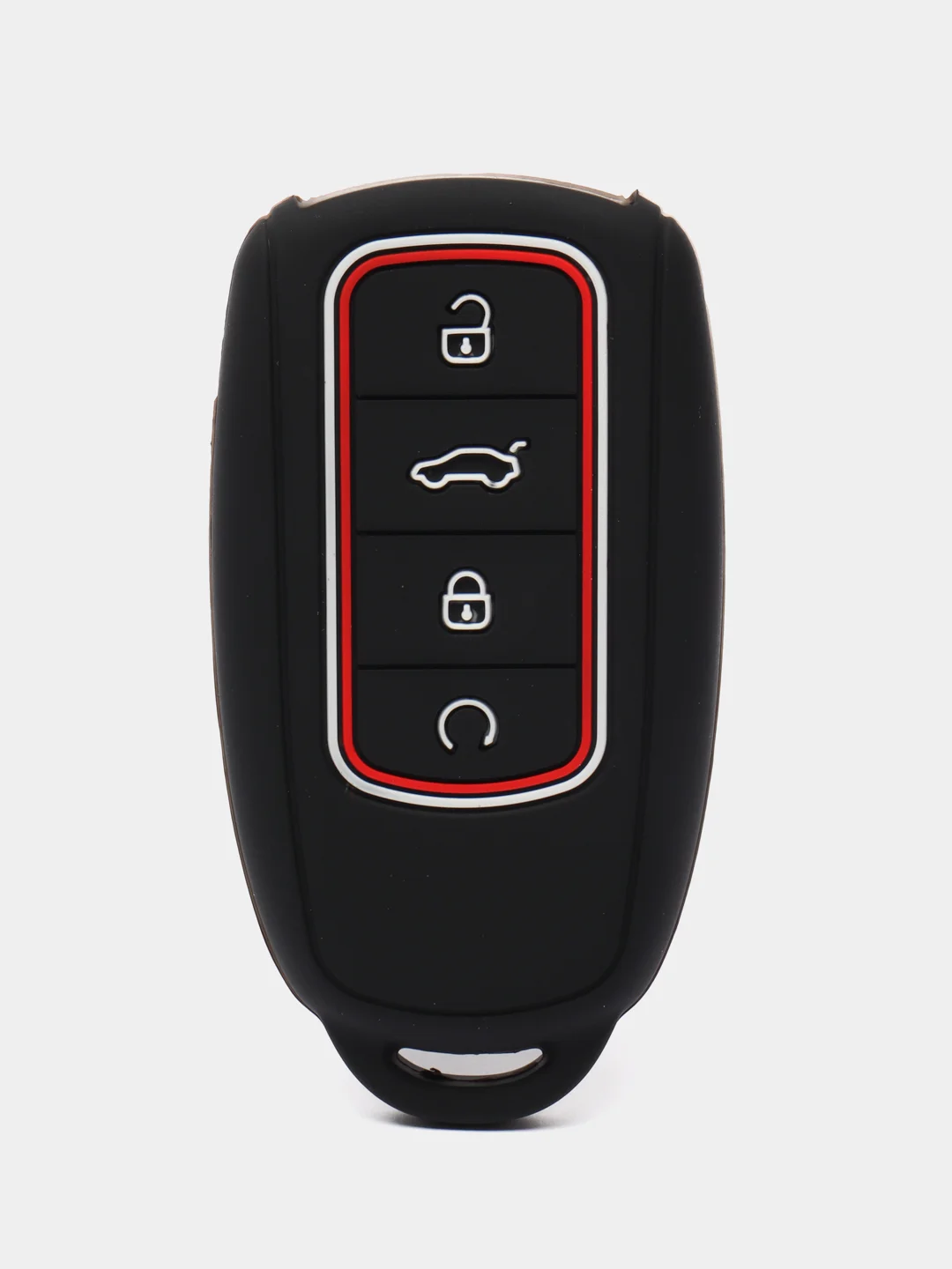 Черный чехол для смарт ключа Chery Tiggo 8 Pro/8 Pro Max/7 Pro Max/OMODA C5/Arrizo 8 силиконовый