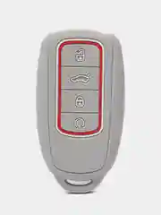 Серый чехол для смарт ключа Chery Tiggo 8 Pro/8 Pro Max/7 Pro Max/OMODA C5/Arrizo 8 силиконовый