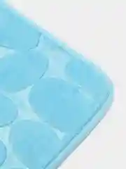 Лазурный коврик для ванной и туалета с вырезом "Камни"