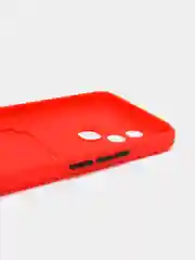 Красный чехол с отделением для пластиковой карточки Infinix Smart 6