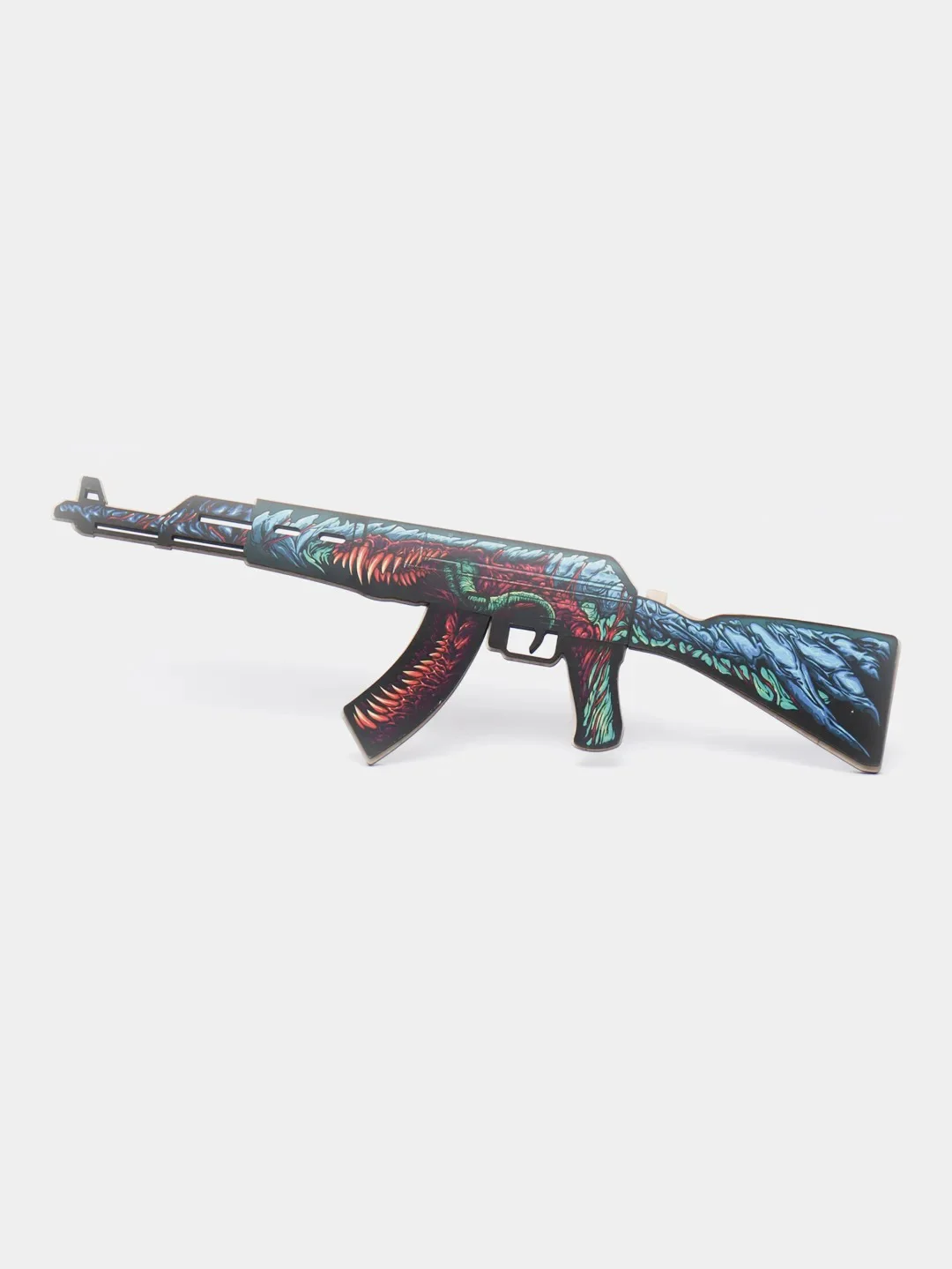 Бордовый деревянный автомат АК-47 КС ГО /  CS GO