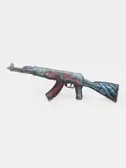 Бордовый деревянный автомат АК-47 КС ГО /  CS GO