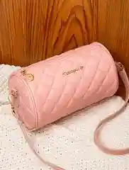 Розовый сумка-цилиндр