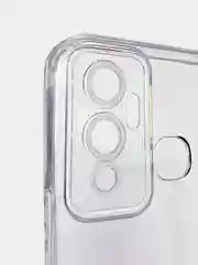 Плотный чехол для Infinix Hot 12 Play, с защитой камеры, силикон, прозрачный