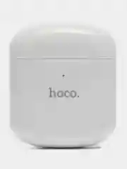 Белый беспроводные Bluetooth стереонаушники Hoco EW19, с микрофоном
