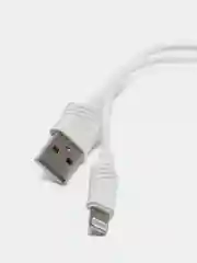 Белый зарядное устройство Hoco C11, 1 USB, с кабелем Lightning, 1.0 A