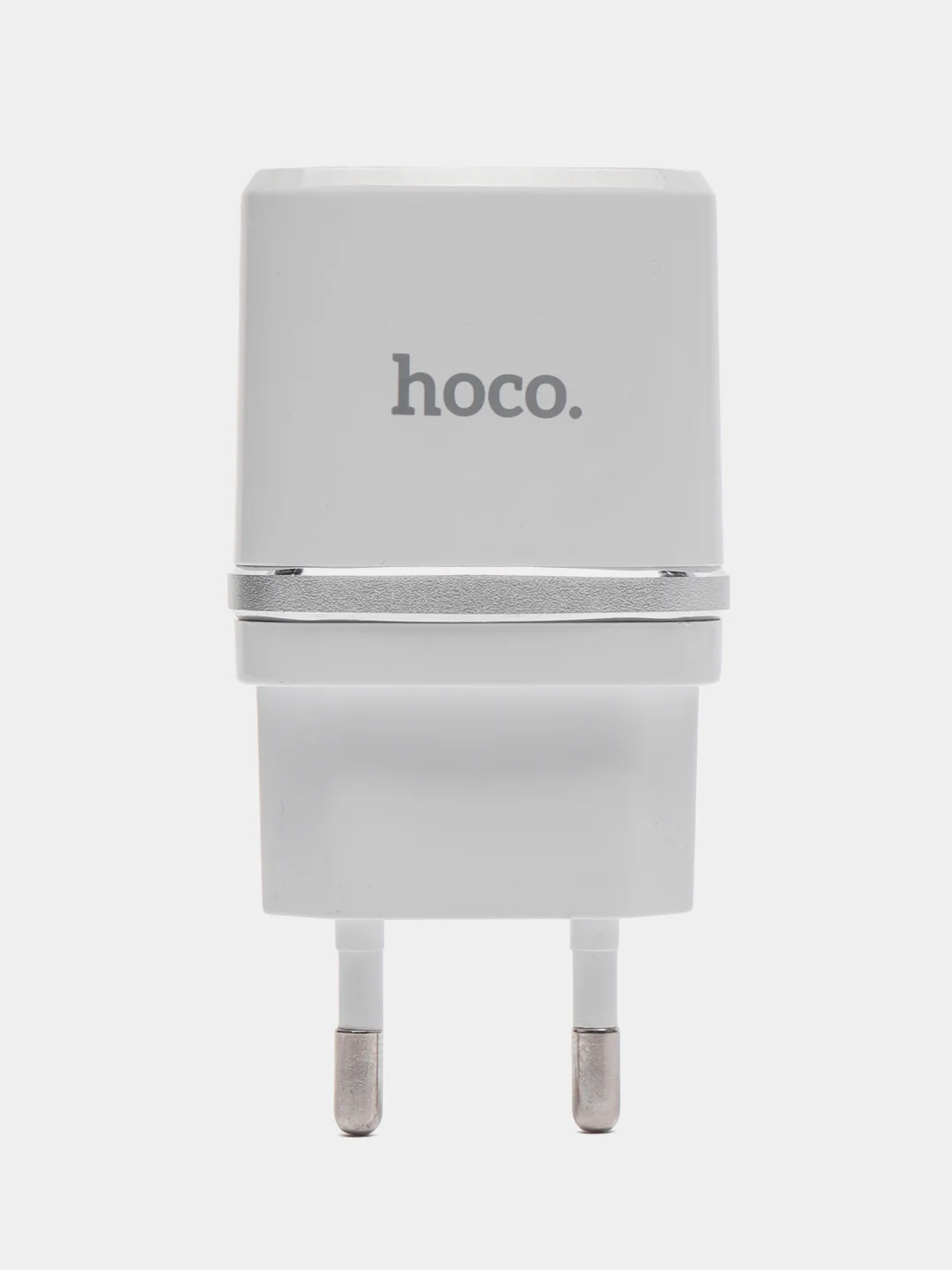 Белый зарядное устройство Hoco C11, 1 USB, с кабелем Lightning, 1.0 A