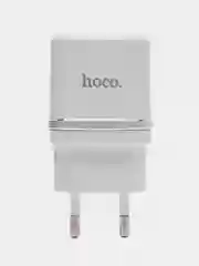 Белый зарядное устройство Hoco C11, 1 USB, с кабелем Lightning, 1.0 A
