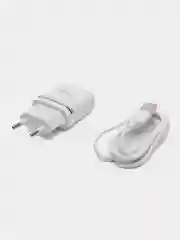 Белый зарядное устройство Hoco C11, 1 USB, с кабелем Lightning, 1.0 A