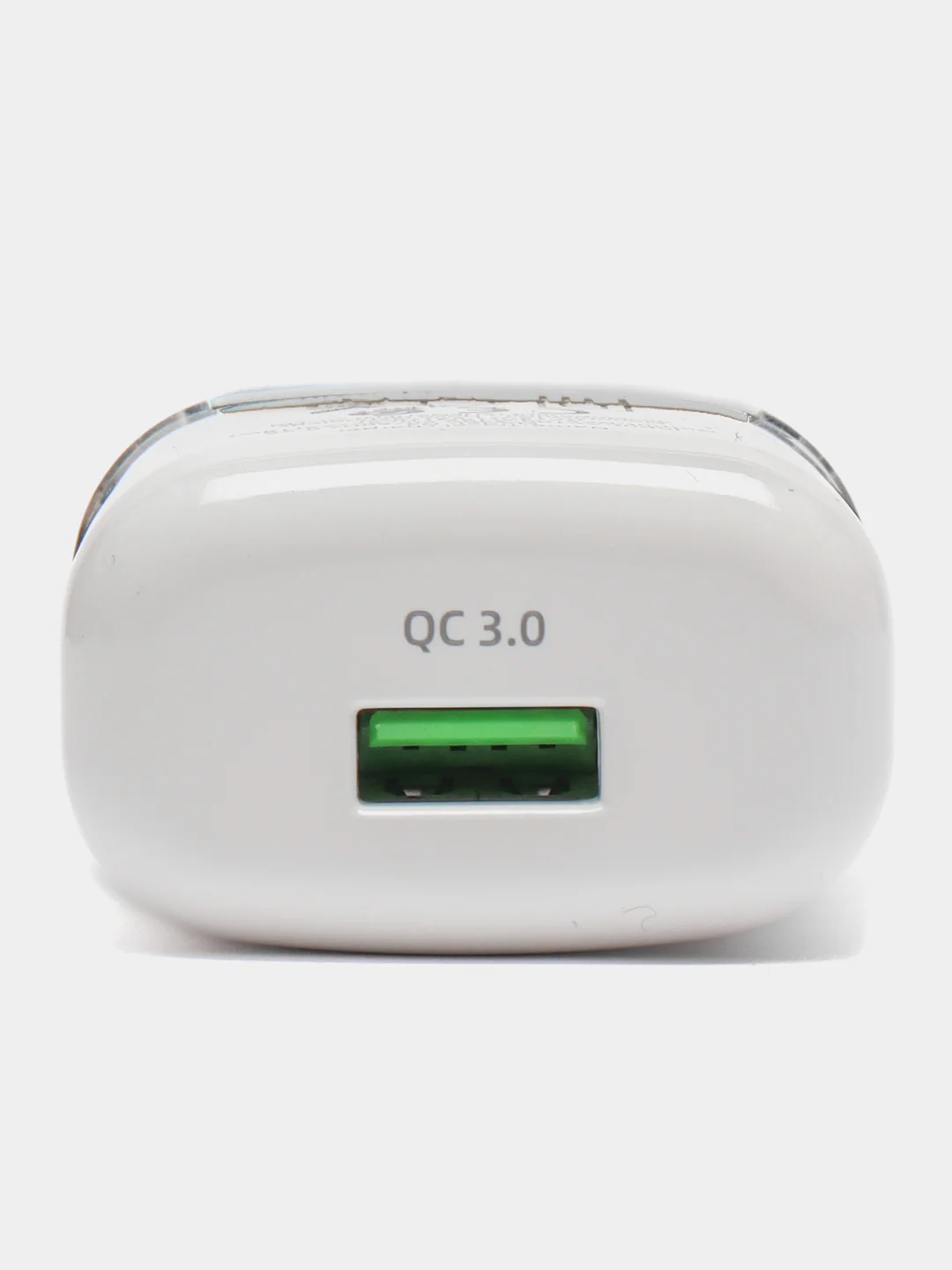 Белый быстрая зарядка, сетевое зарядное устройство 3.0A Hoco N3 с кабелем MicroUSB