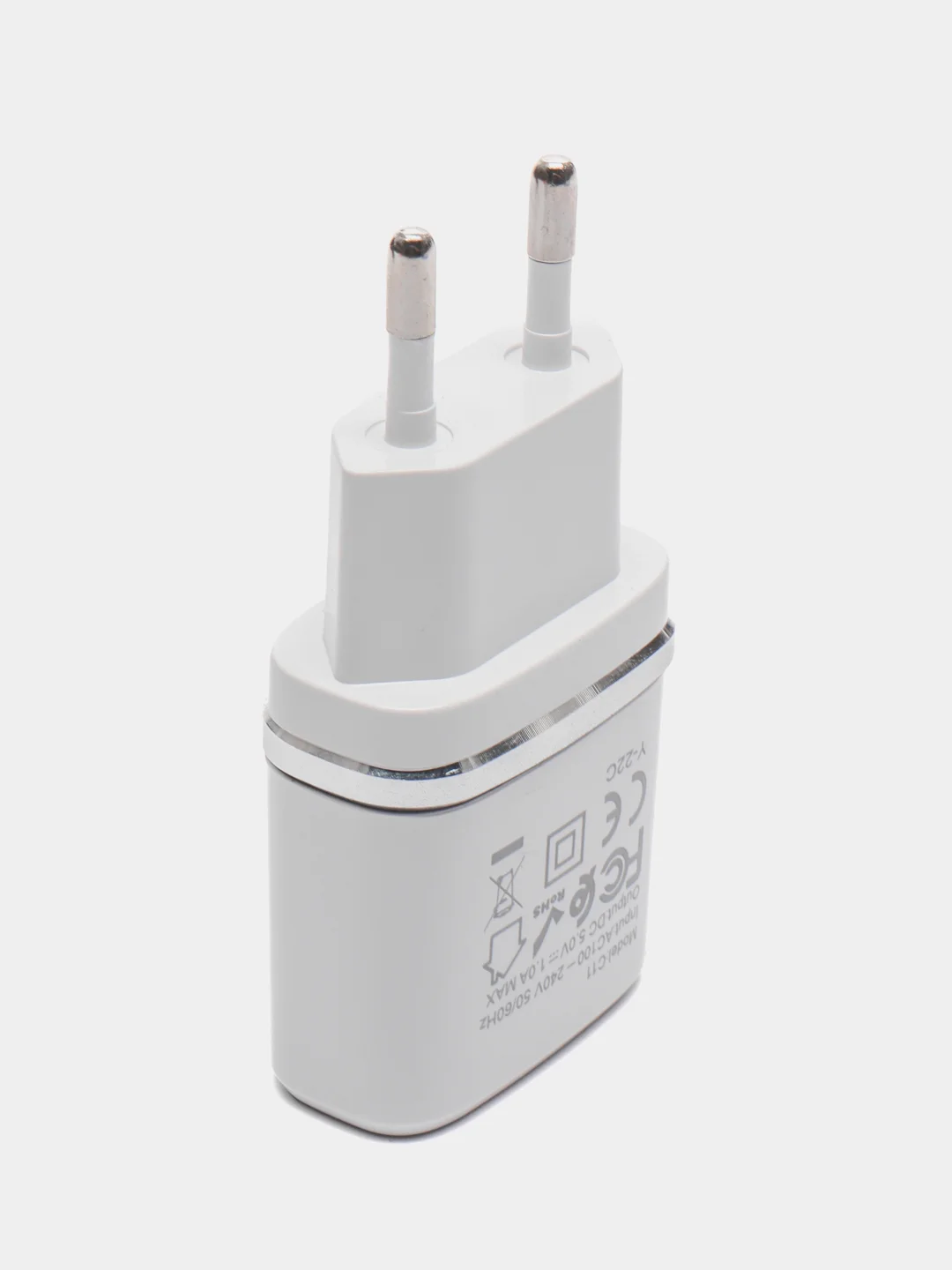 Белый блок питания Hoco C11, 1 USB / 1.0 A