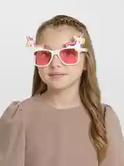 Белый карнавальные очки "Единороги"
