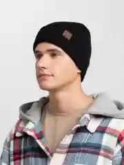 Черный мужская стильная шапка