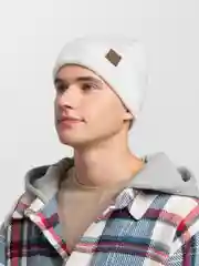 Белый мужская стильная шапка