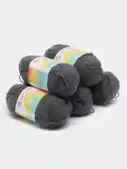 Угольный пряжа Пехорка "Детская новинка", 5 штук, 100% Акрил, 50 г, 200 м