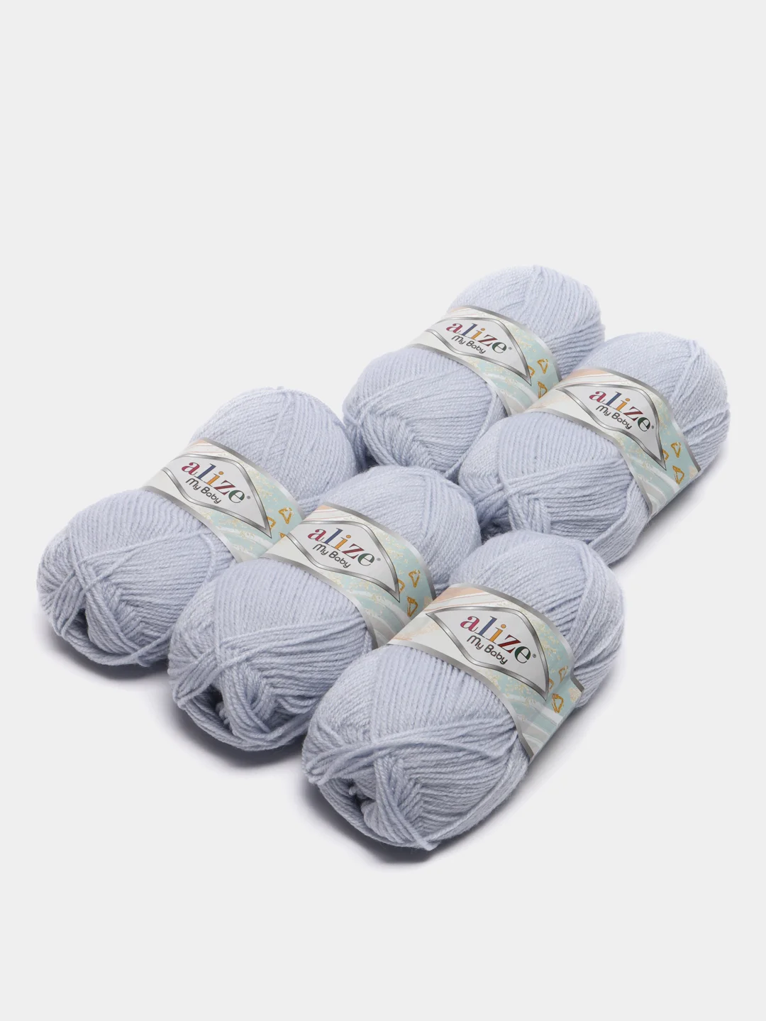 Ледяной пряжа детская Alize (Ализе) My Baby, 5 штук, акрил, 50 г, 150 м