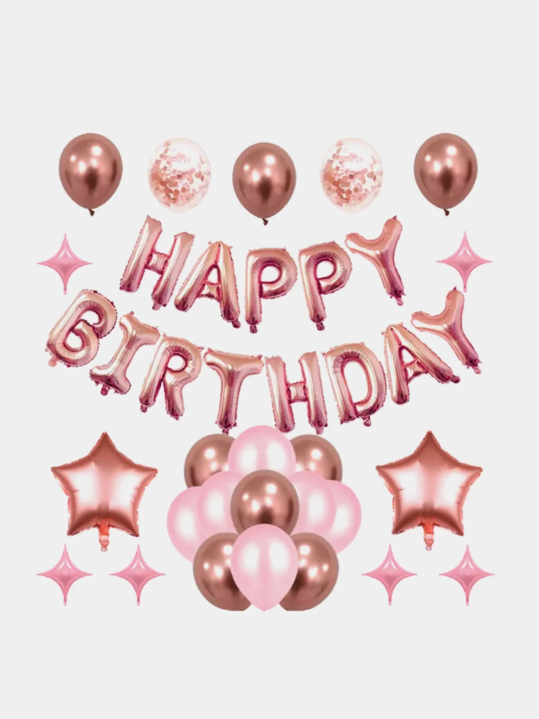 Конфетный набор шаров Happy Birthday